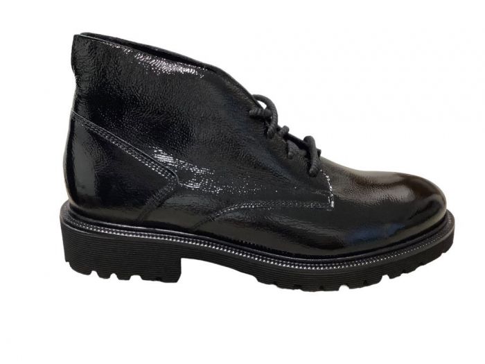 Durea Veterboot Zwart Lak 9797 H