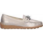 Waldlaufer Taupe Metallic Mocassin H-Lucy