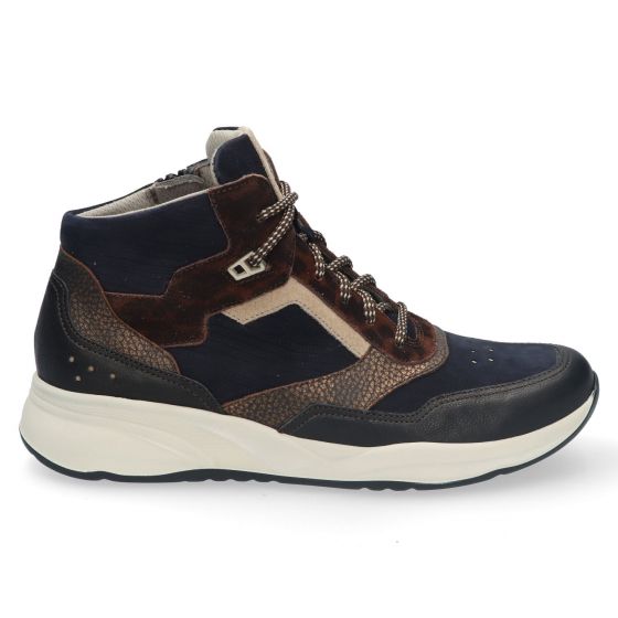 Durea Sneaker Hoog Zwart/Blauw 9778 H